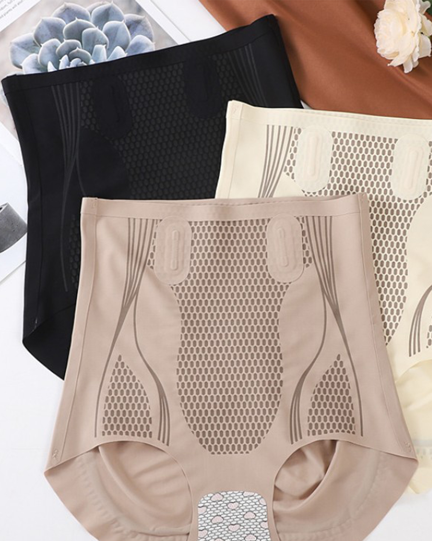 Liquid Hip-Lift, Tummy Tuck, High-Waisted Seamless Panties