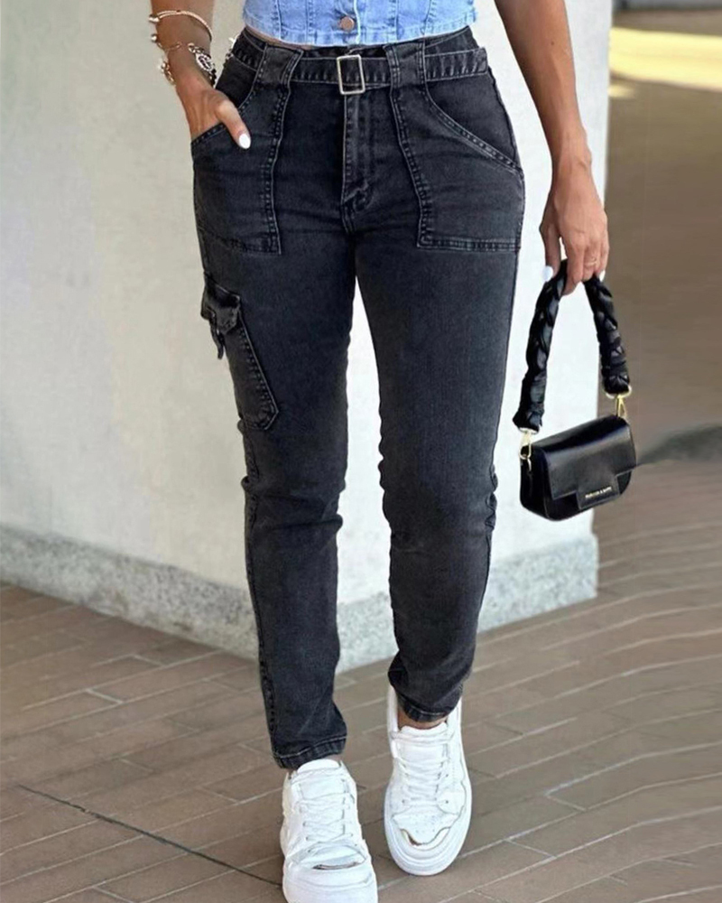 High Elastic Black Sexy Skinny Pants-Curvy-Faja