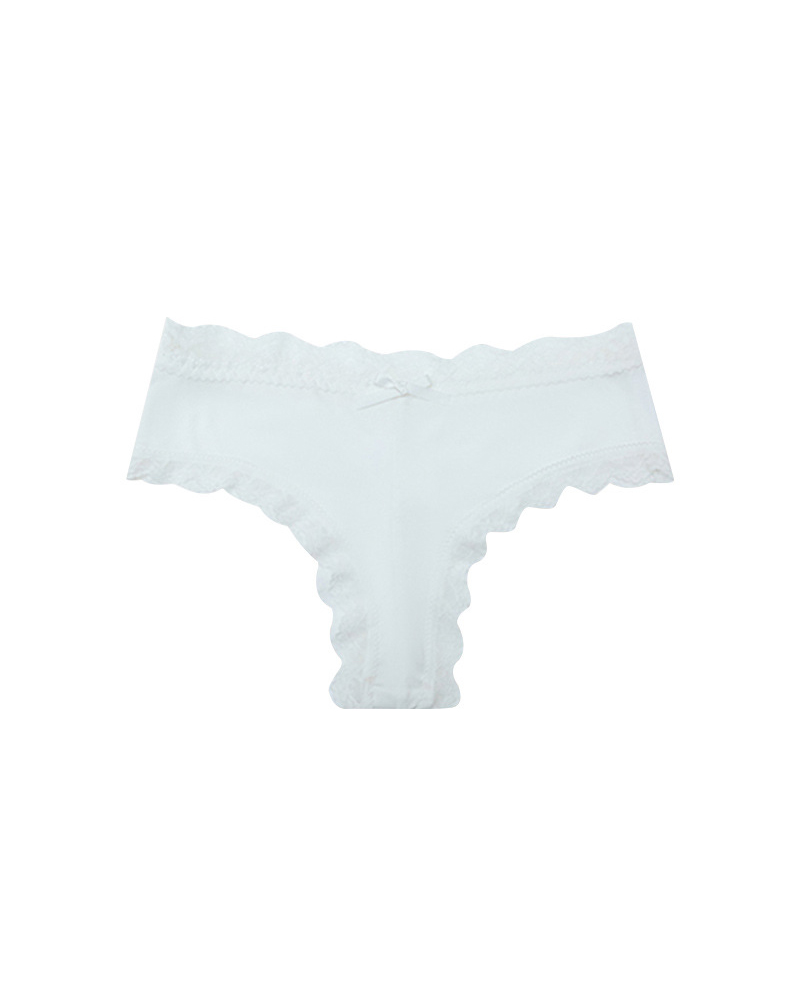 Mid-Rise Comfortable Bowknot Pure Cotton Crotch Briefs