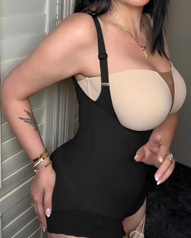 Front Zipper Butt Lifting Body Shaper for Women - Tummy Control Shapewear-Curvy-Faja