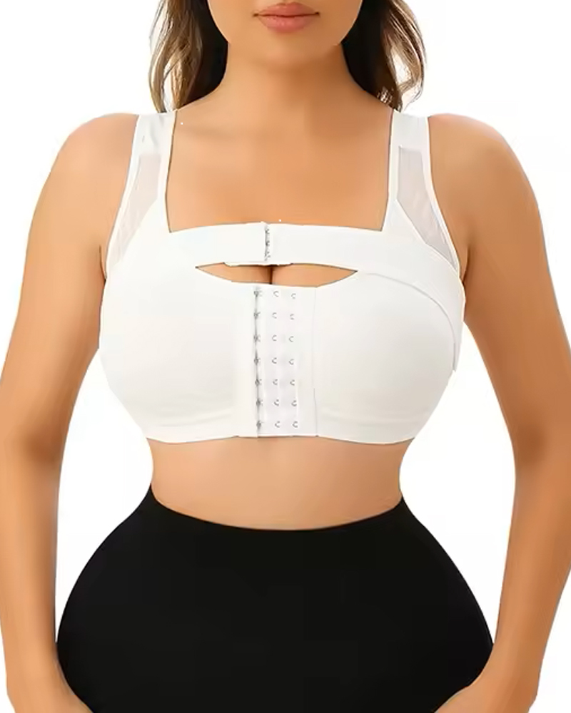 Front Clasp Shaping Bra-Curvy-Faja