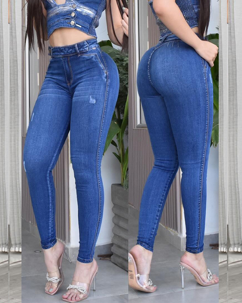 Blue Skinny Slimming Jeans（Pre-Sale)