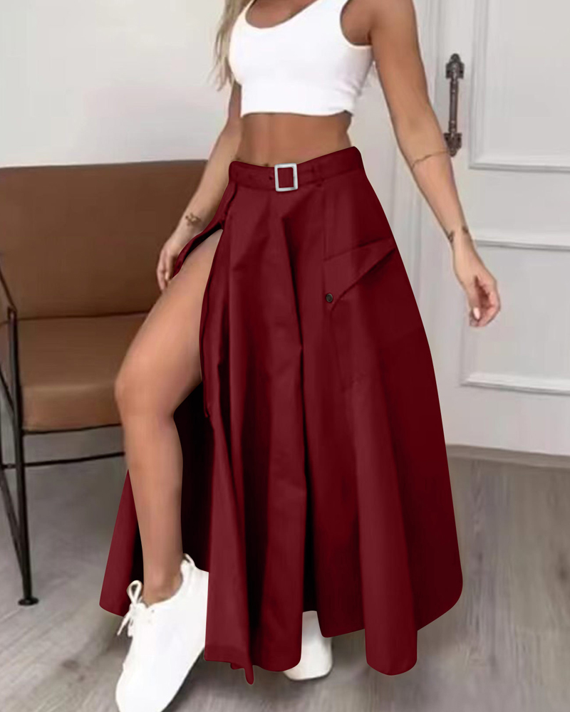 Fashion Casual Long Skirt-Curvy-Faja
