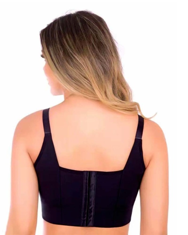 Women Deep Cup Bra Hide Back Fat Bra with Shapewear Incorporated Full-Back Coverage Push Up Sports Bras-Curvy-Faja