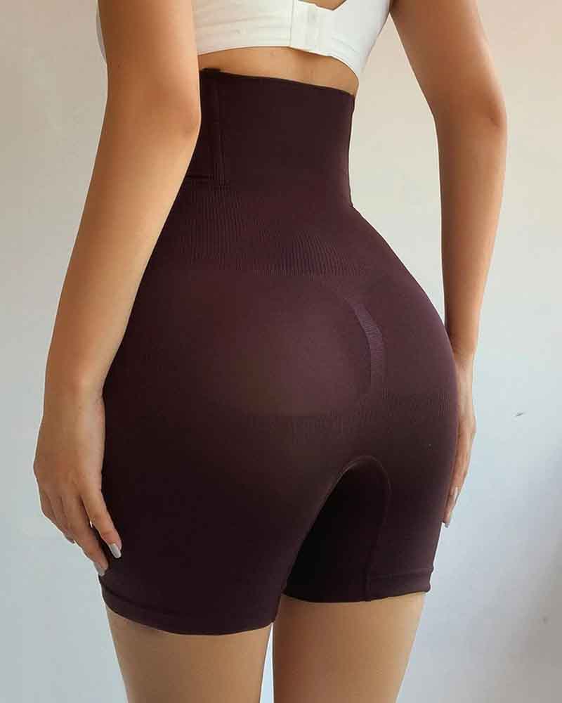High Waisted Butt Lifting Seamless Shorts