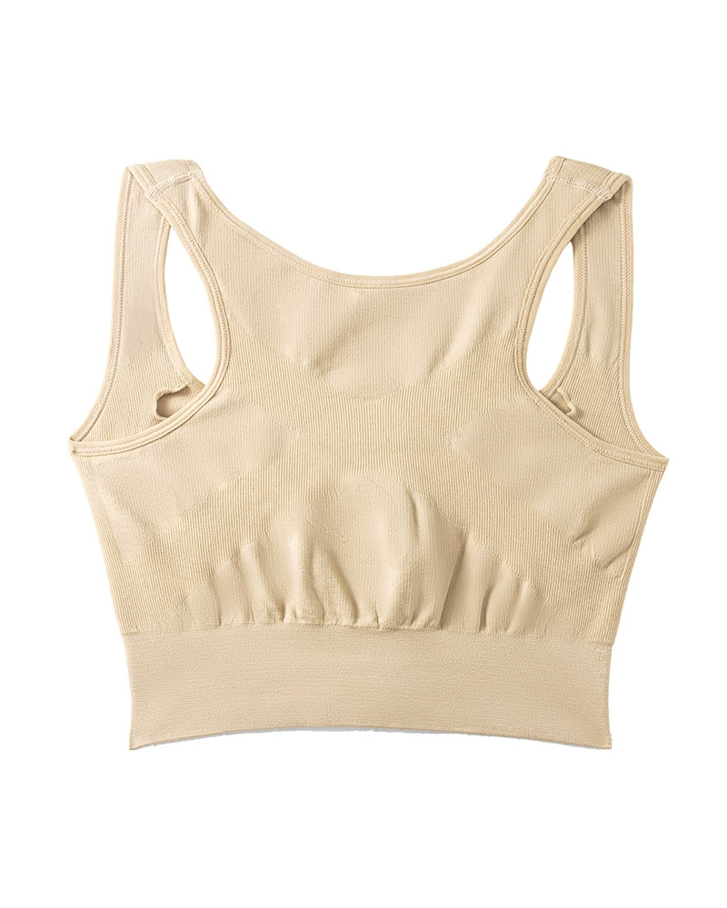 Front-Button Sports Bra Without Steel Ring For Women-Curvy-Faja