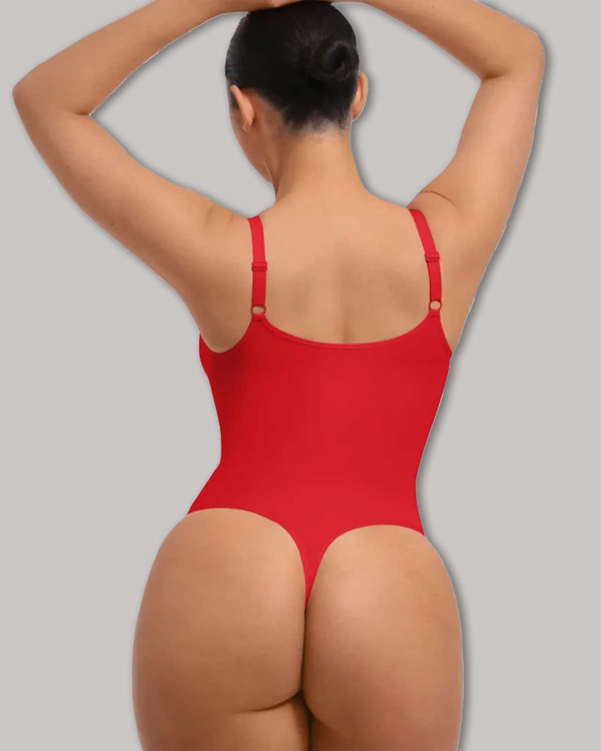 Seamless Zip-Up Thong Snatched Waist Body Suit V Neck Body Shaper