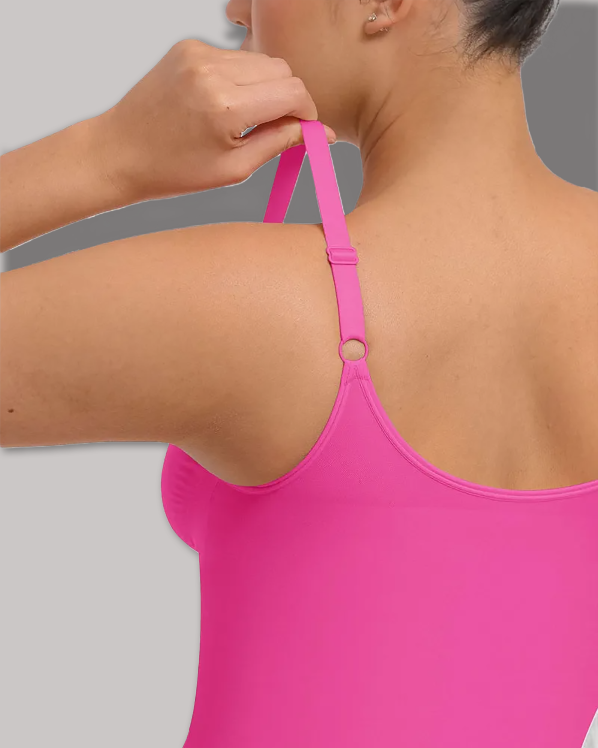 Seamless Zip-Up Thong Snatched Waist Body Suit V Neck Body Shaper