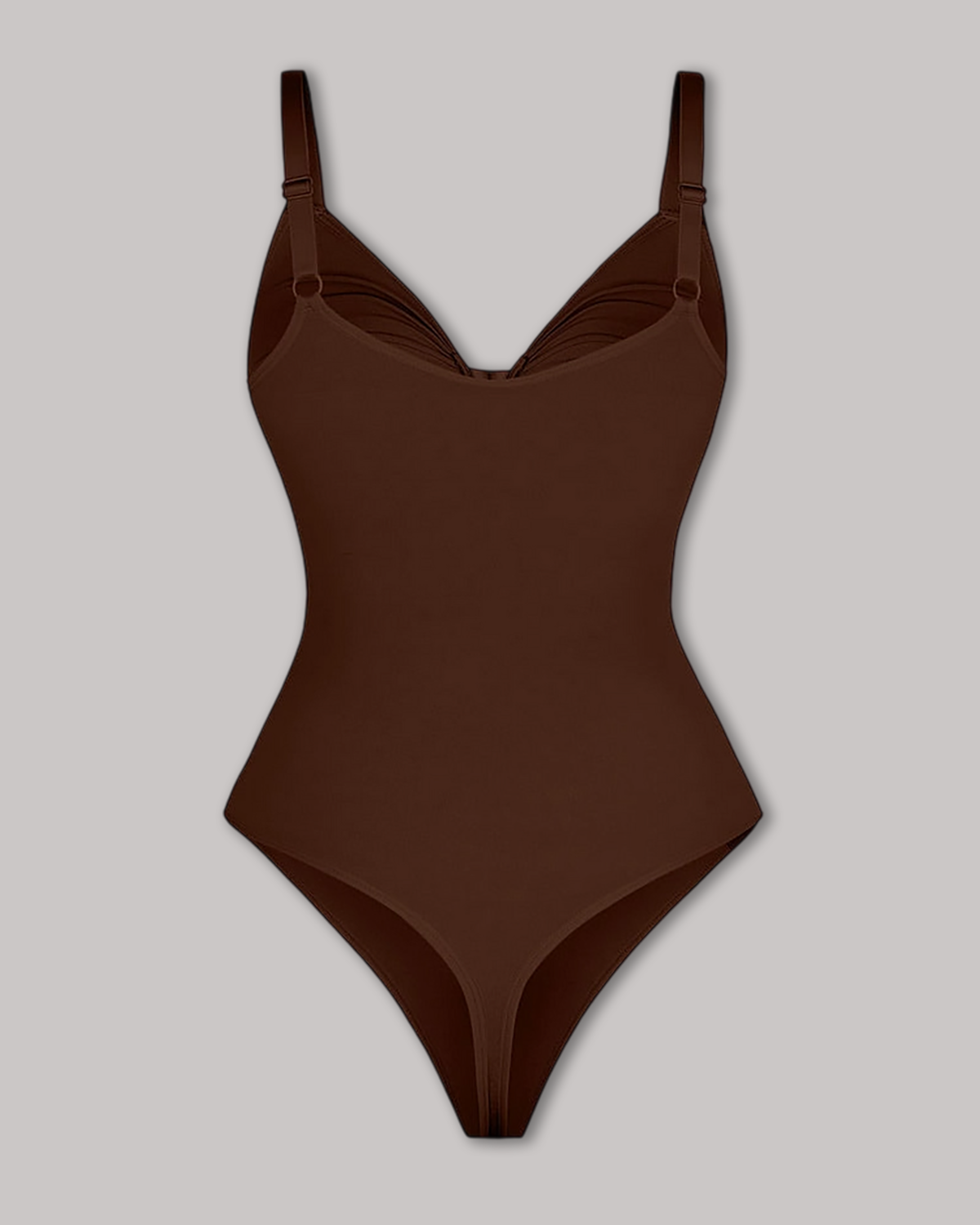 Seamless Zip-Up Thong Snatched Waist Body Suit V Neck Body Shaper