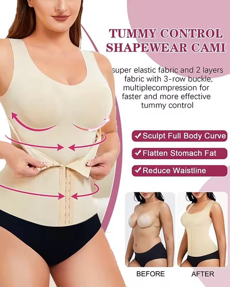 Elastic Slim Fit Waist Shaping Vest Top