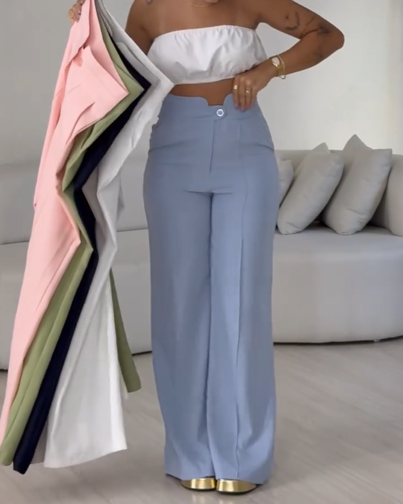 Loose Casual Suit Pants (Pre-Sale)