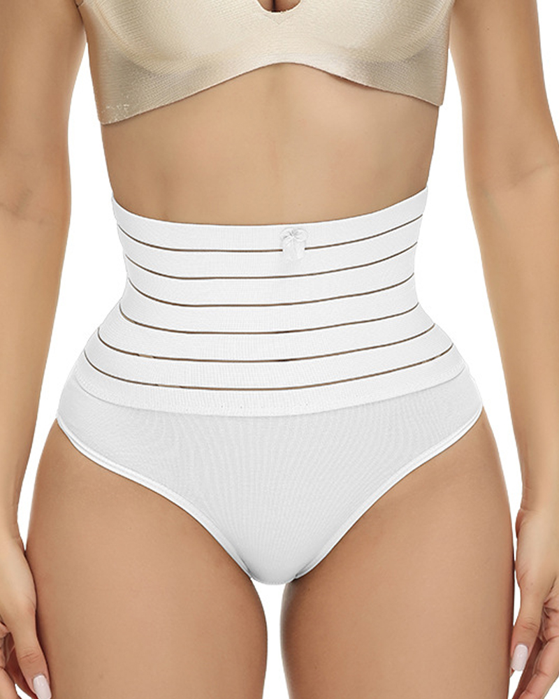 High Waist Tummy Sculpting Panties-Curvy-Faja