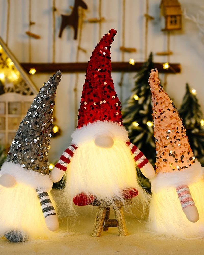 Christmas Glow Faceless Doll Ornament-Curvy-Faja