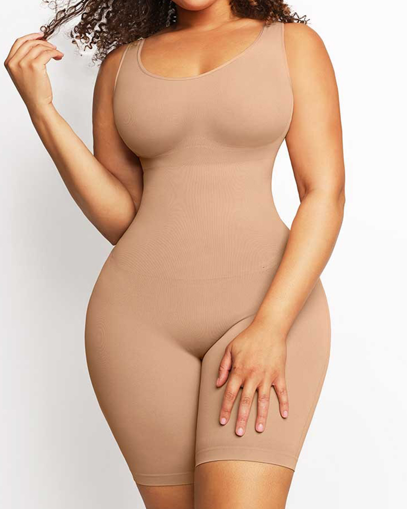 Women's One Piece Tummy Control Seamless Shapewear Bodysuit
