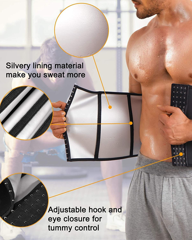 Men's Sweat Abdominal Belt-Curvy-Faja