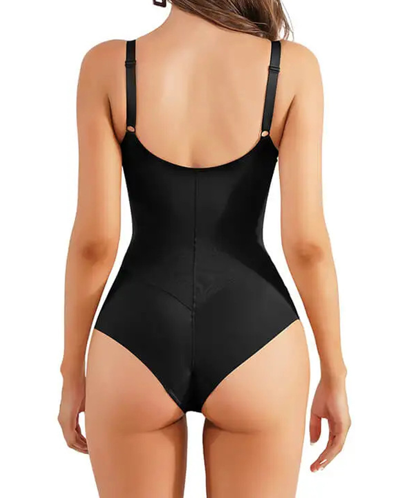 Tight Waist And Hip Lifting Sling Body Shaping Bodysuit-Curvy-Faja