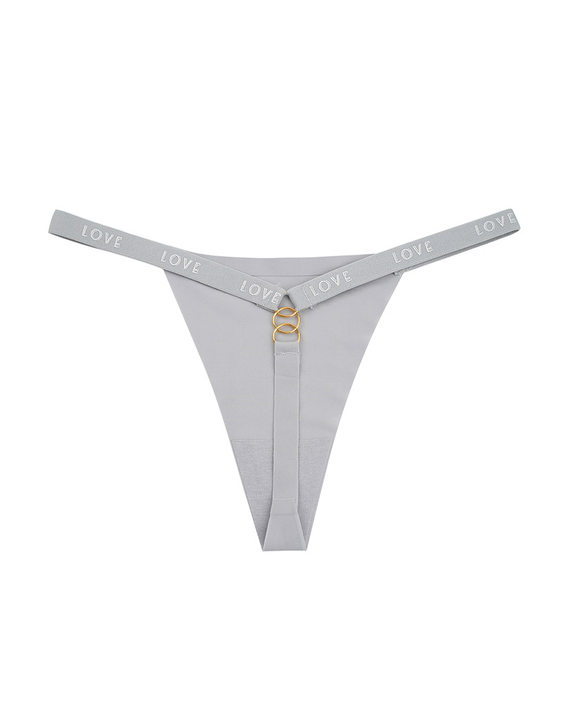 Ice Silk Seamless Cotton Antibacterial Crotch Sexy T-Back