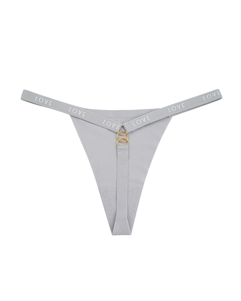 Ice Silk Seamless Cotton Antibacterial Crotch Sexy T-Back