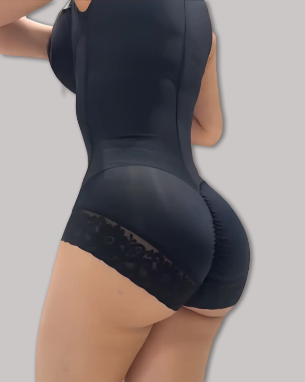 2025 Curvy-Faja Button Down Bodysuit Shapewear - Tummy Control Thong Bodysuit with Snap Closure