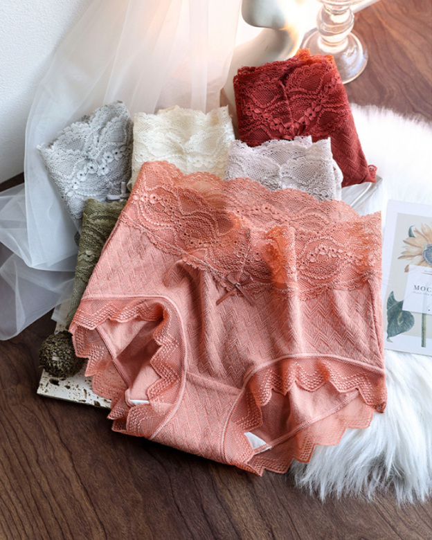 CURVY-FAJA | Lyocell Lace High-Waisted Antibacterial Panties