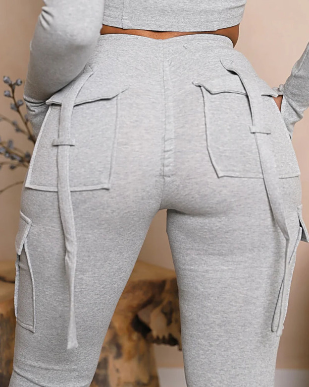 Multi-Pocket Cargo Sweatpants