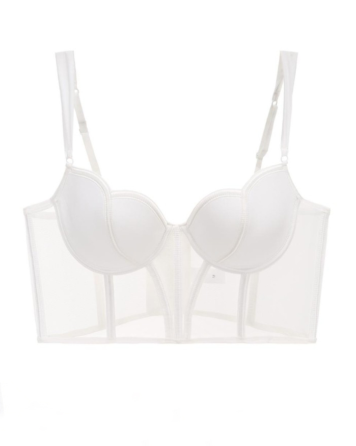 Sheer Mesh Push-Up Corset Top（Pre-Sale）