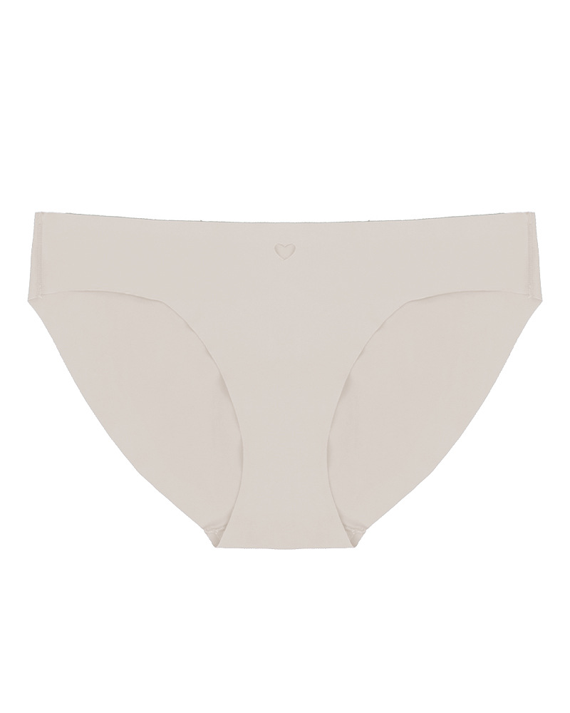 Heart-Shaped Seamless Breathable High-Elastic Ice Silk Low-Waisted Underwear