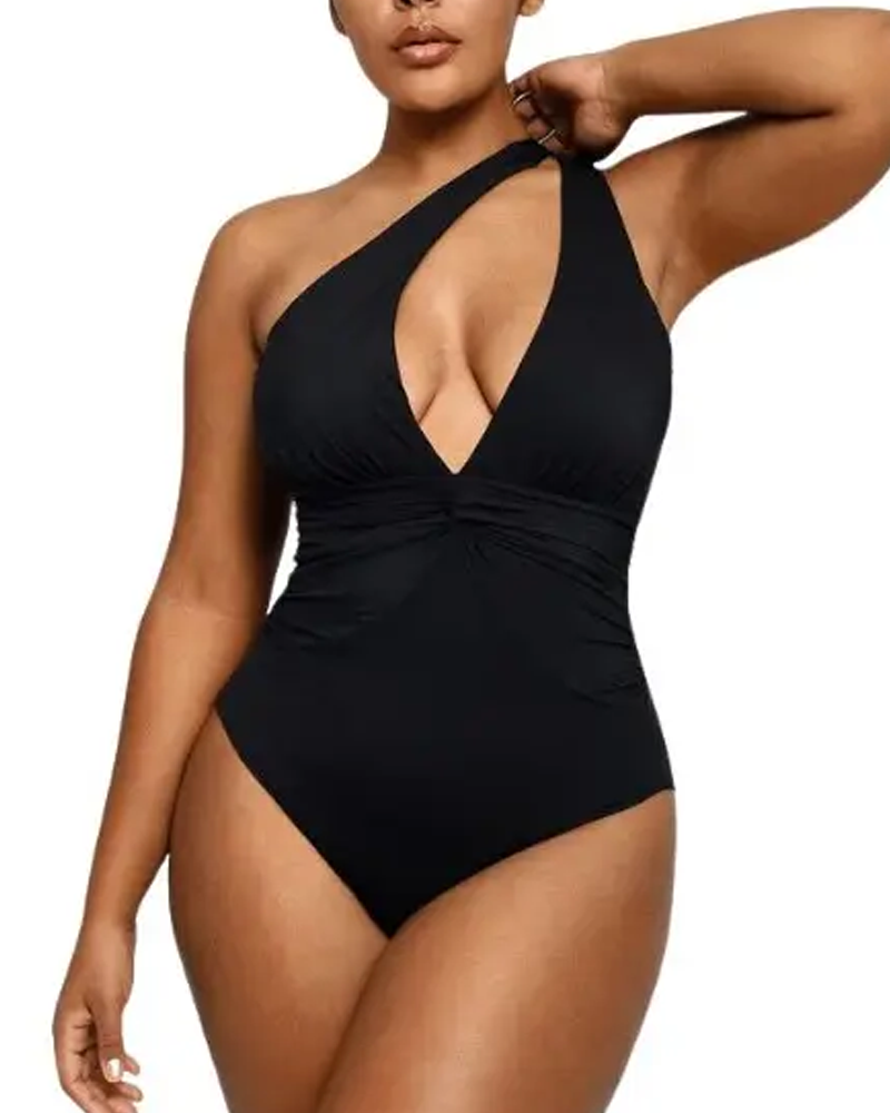 3-Way Wear Twist Front Tummy Control One Piece Swimsuit（Pre-Sale）