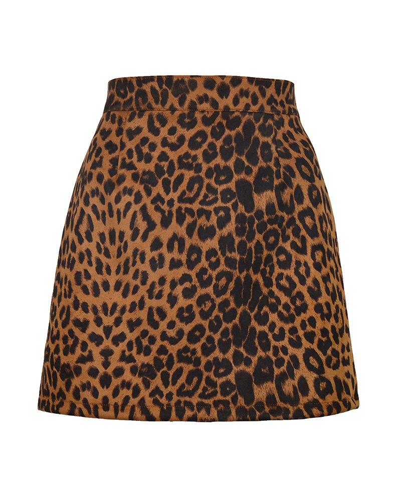 Autumn And Winter Suede Hip Skirt-Curvy-Faja