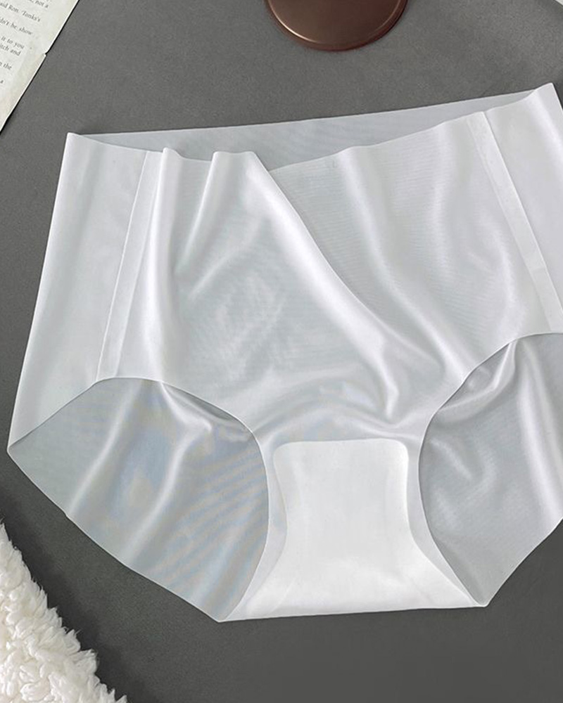 Seamless Ice Silk Mask Panties-Curvy-Faja