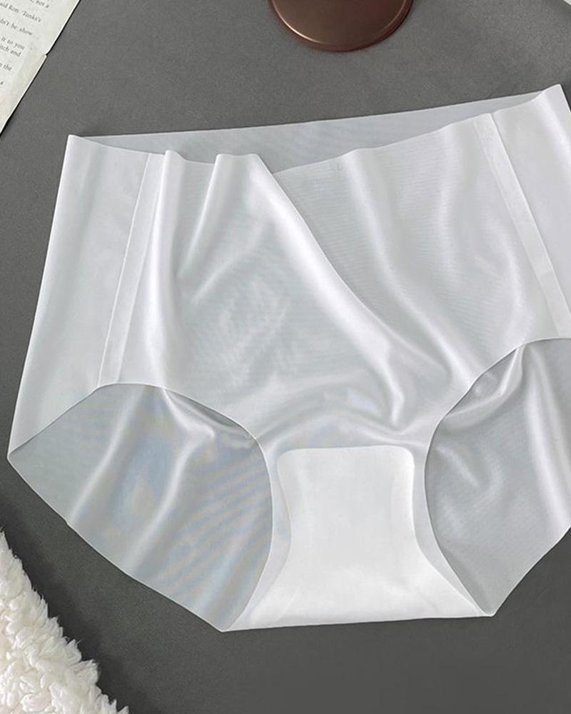 Seamless Ice Silk Mask Panties-Curvy-Faja