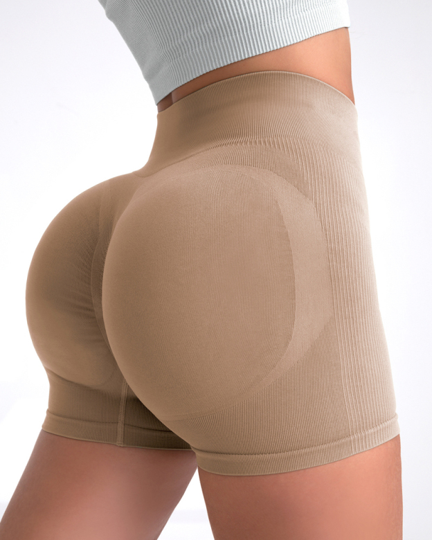 High Waist Sexy Peach Yoga Pants-Curvy-Faja