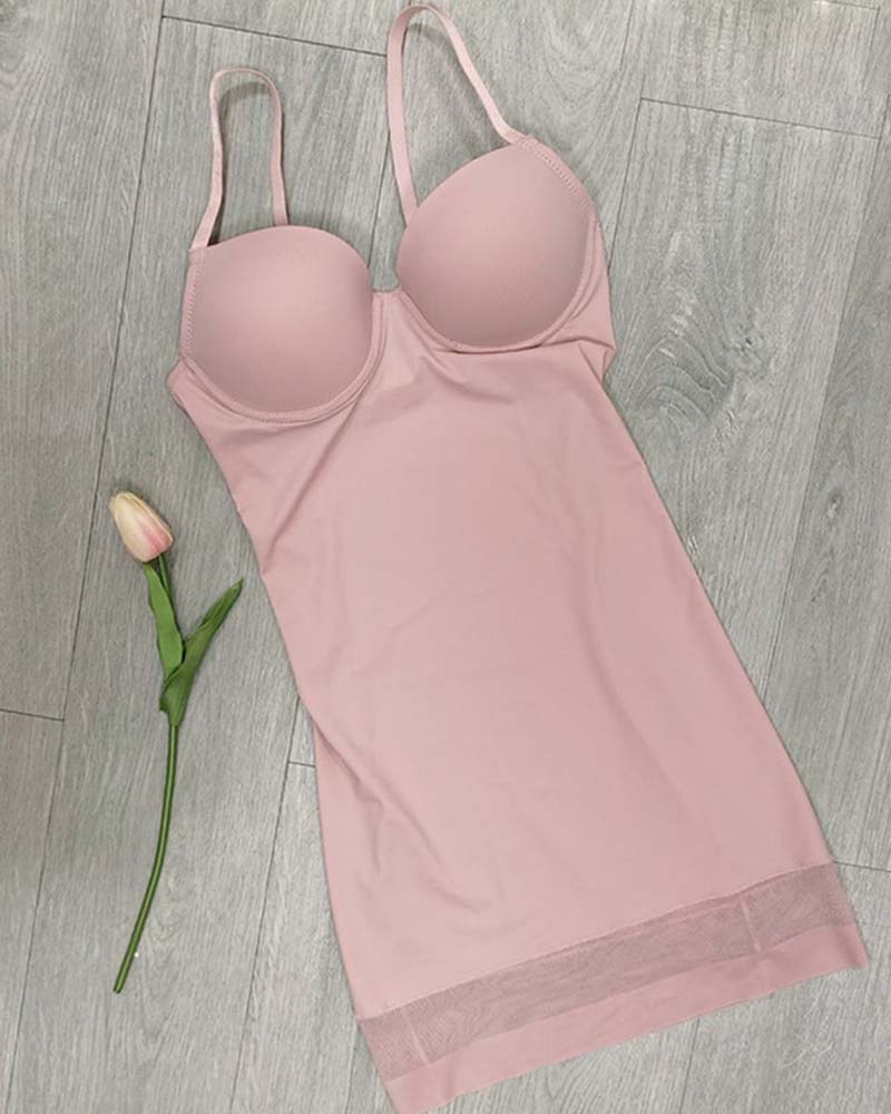 Lingerie Free Bra One-Piece Shapewear Dress