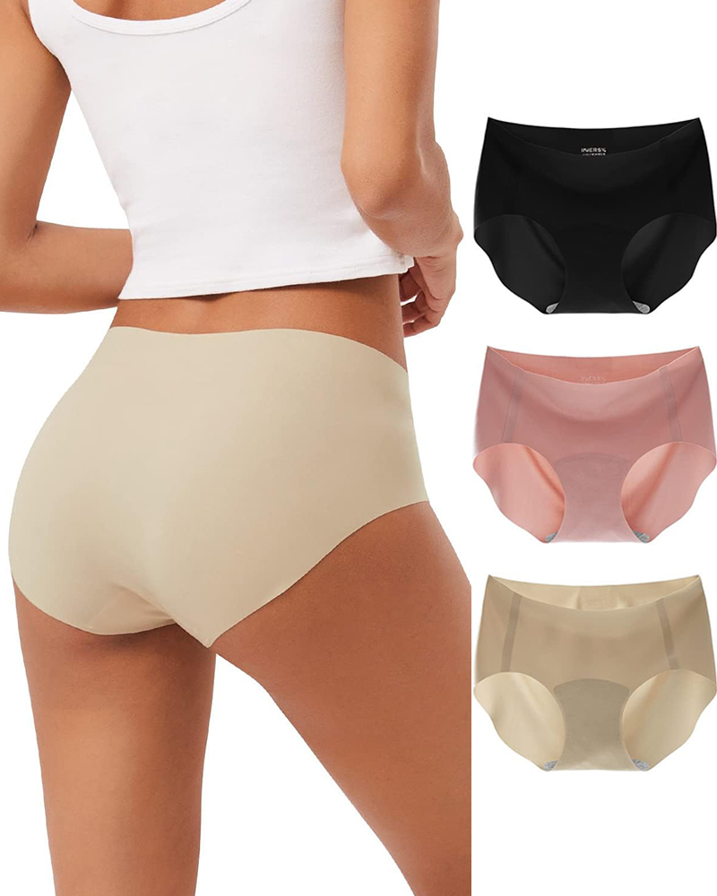 Seamless Antibacterial Pure Cotton Crotch Yoga Briefs-Curvy-Faja