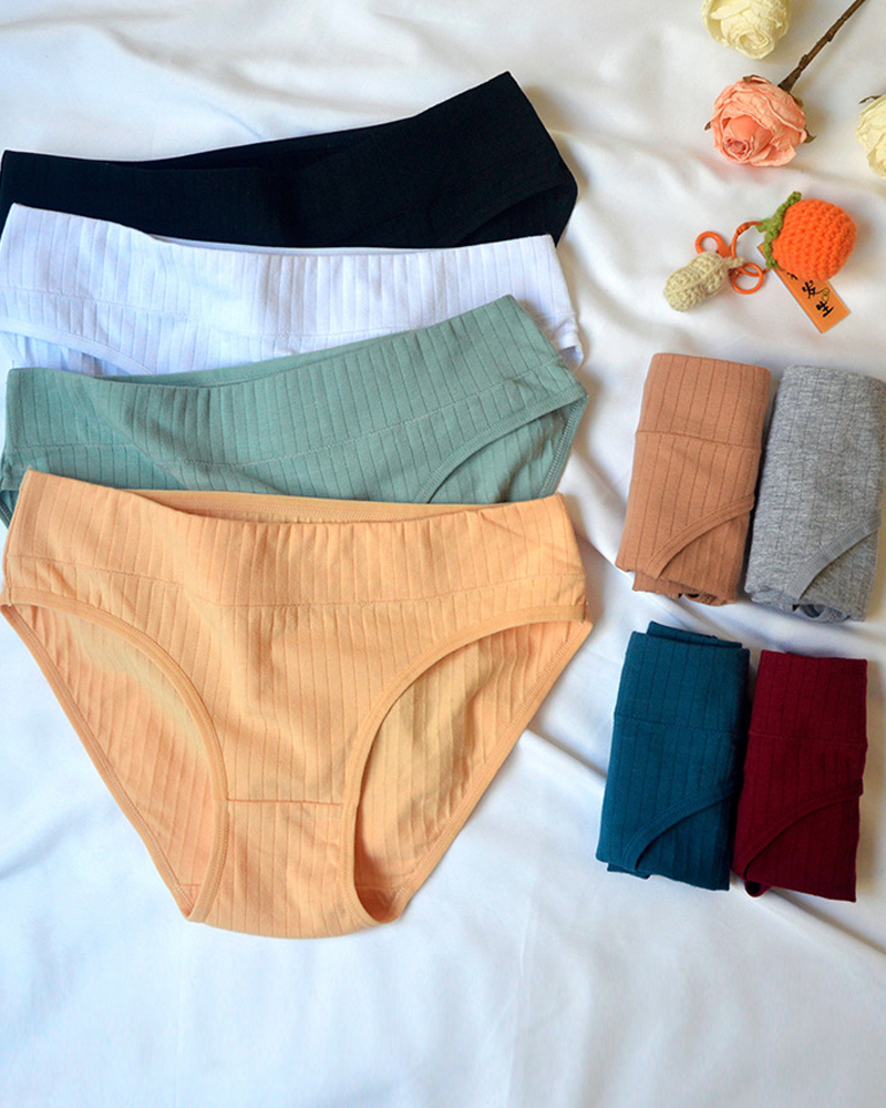 Cotton Mid-Rise Briefs-Curvy-Faja