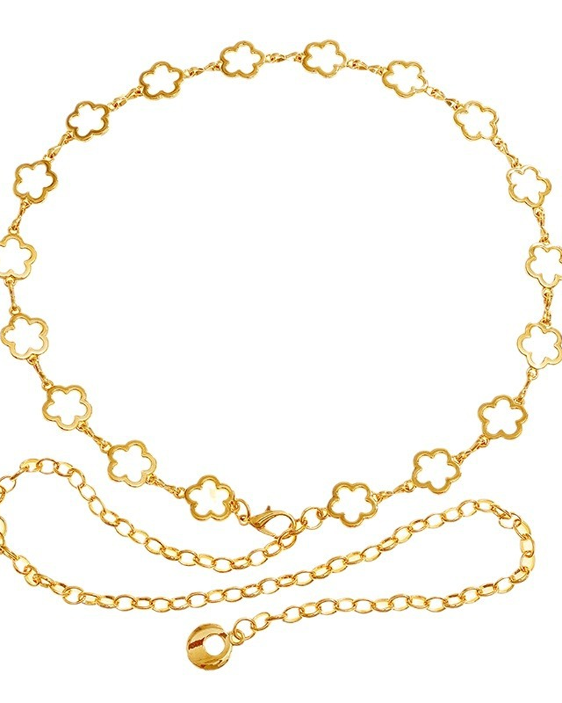 Openwork Decorative Metal Waist Chain