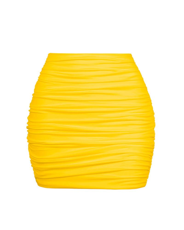 Pleated Tight Mini Skirt