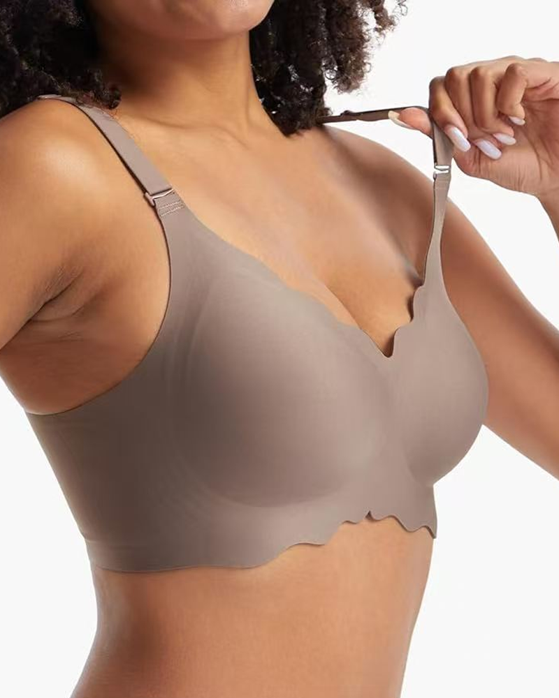 Wave-Shaped Jelly Seamless Bra Wire-Free Bra-Curvy-Faja