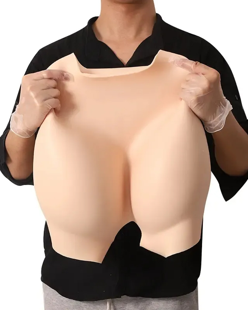 Open crotch food-grade silicone short hip pad with three-year service life
