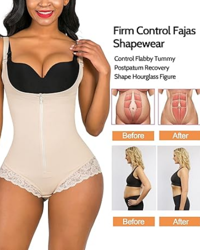 Shapewear Postpartum Tummy Control Body Shaper Butt Lifter-Curvy-Faja