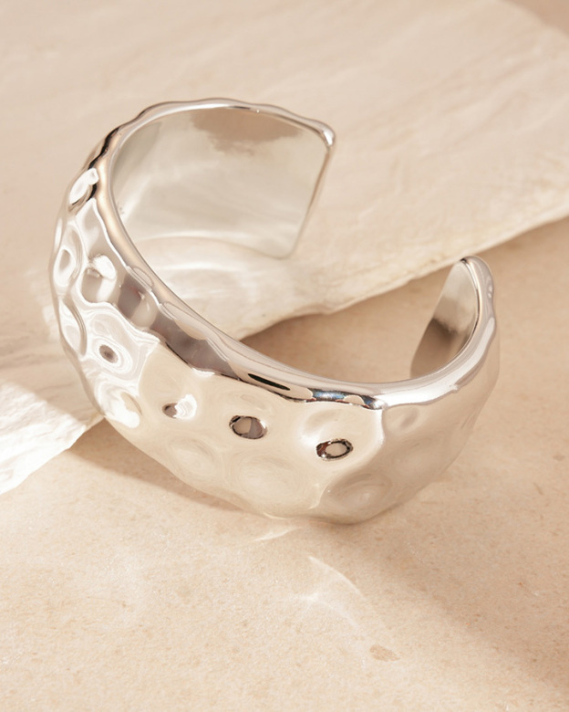 Metal Geometric Bracelet-Curvy-Faja