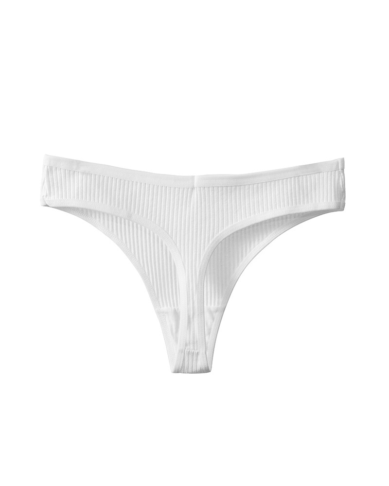 Cotton Crotch High Elastic Low Waist Simple Breathable Underwear