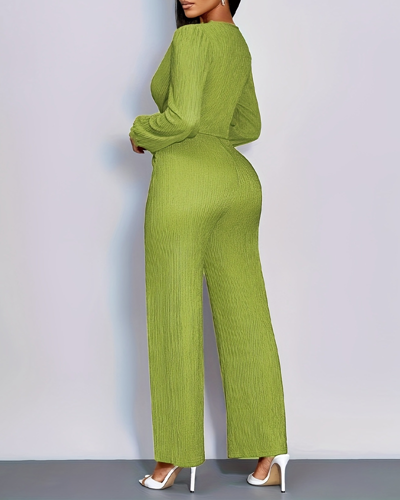 Women's V-Neck Casual Jumpsuit