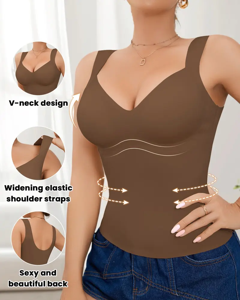 Seamless Comfortable Waist-Cinching Tummy-Control Shaping Top
