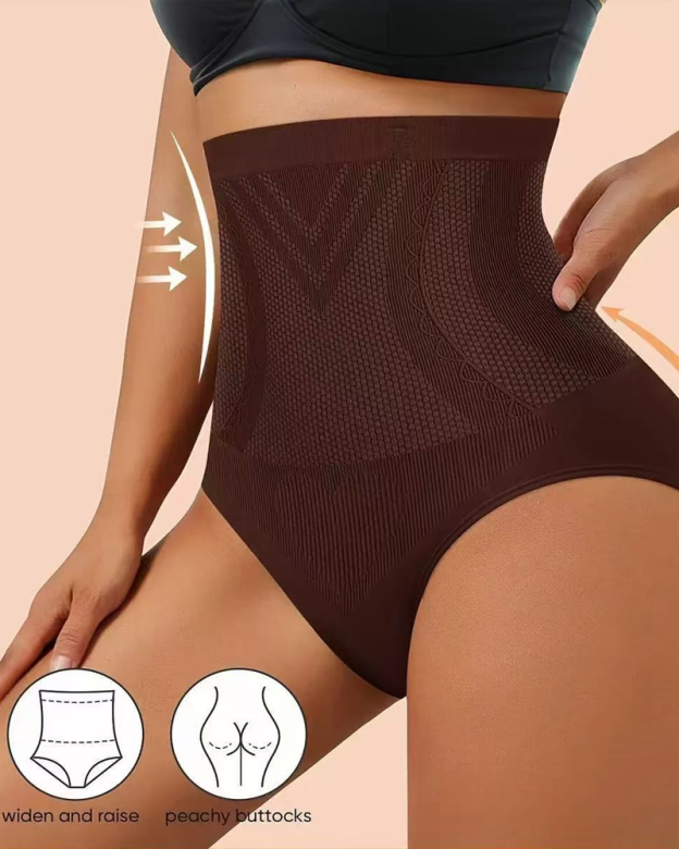 Seamless Elastic High-Waisted Shaping Underwear For Tummy Control And Butt Lifting