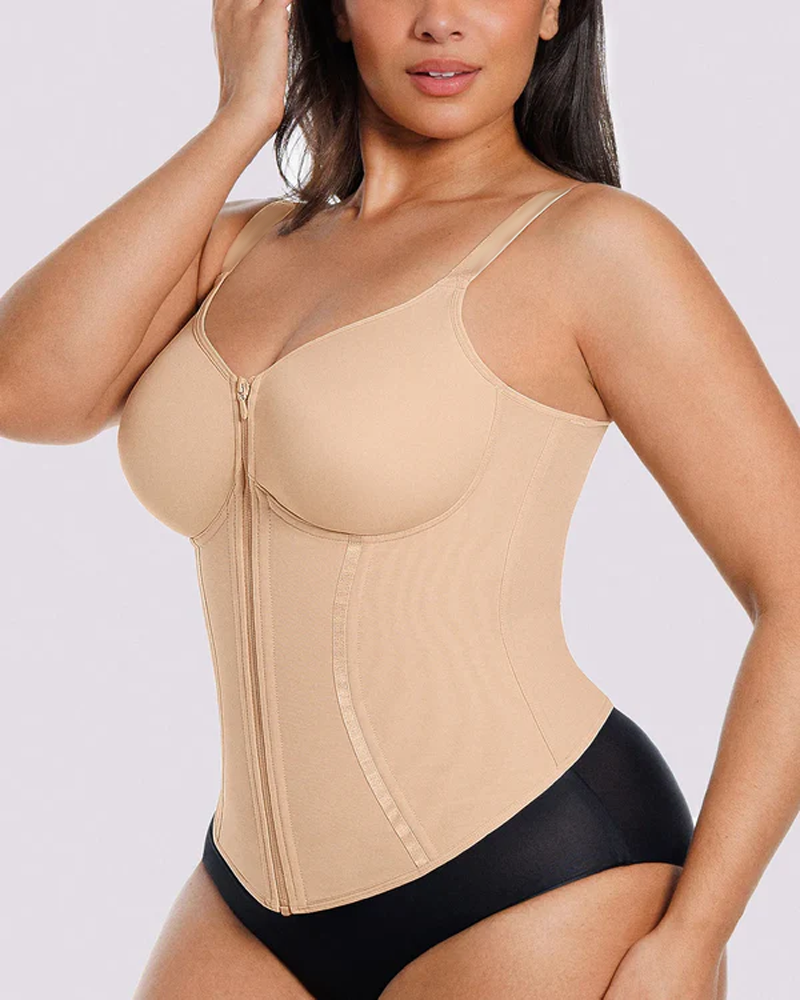 Zipper Front Waist Trainer Corset Vest (Pre-sale)