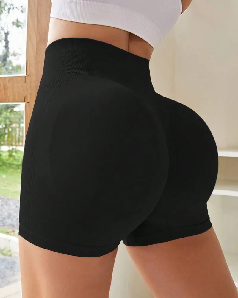Lightweight High-Waisted Tummy-Controlling Hip-Lifting Seamless Shorts
