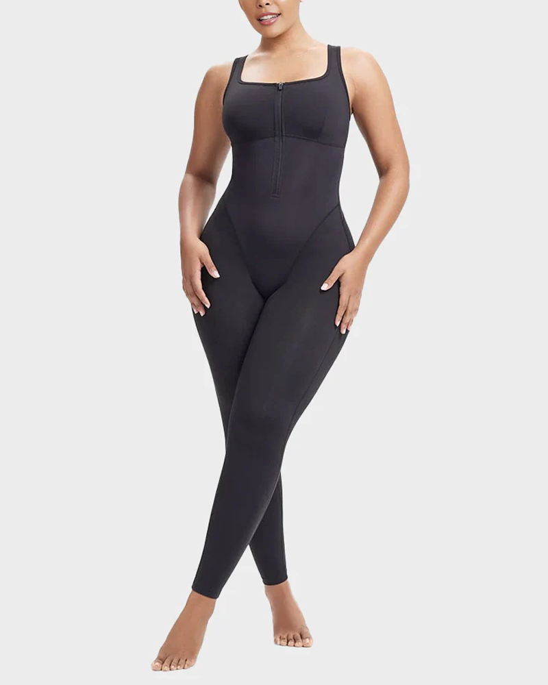 Shaping Sweat-Wicking Sauna-Style Sports Trousers Bodysuit (Pre-Sale)