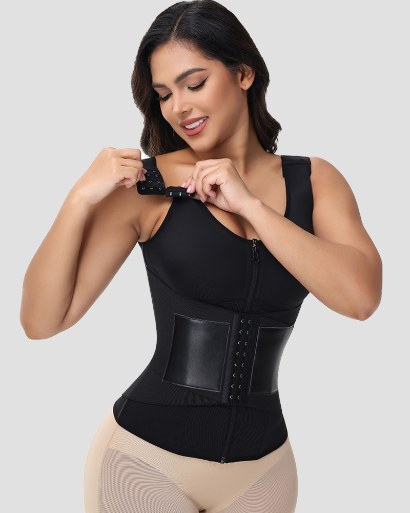 Hourglass Tummy Control Body Shaper Workout Corset Shapewear in Built Bra