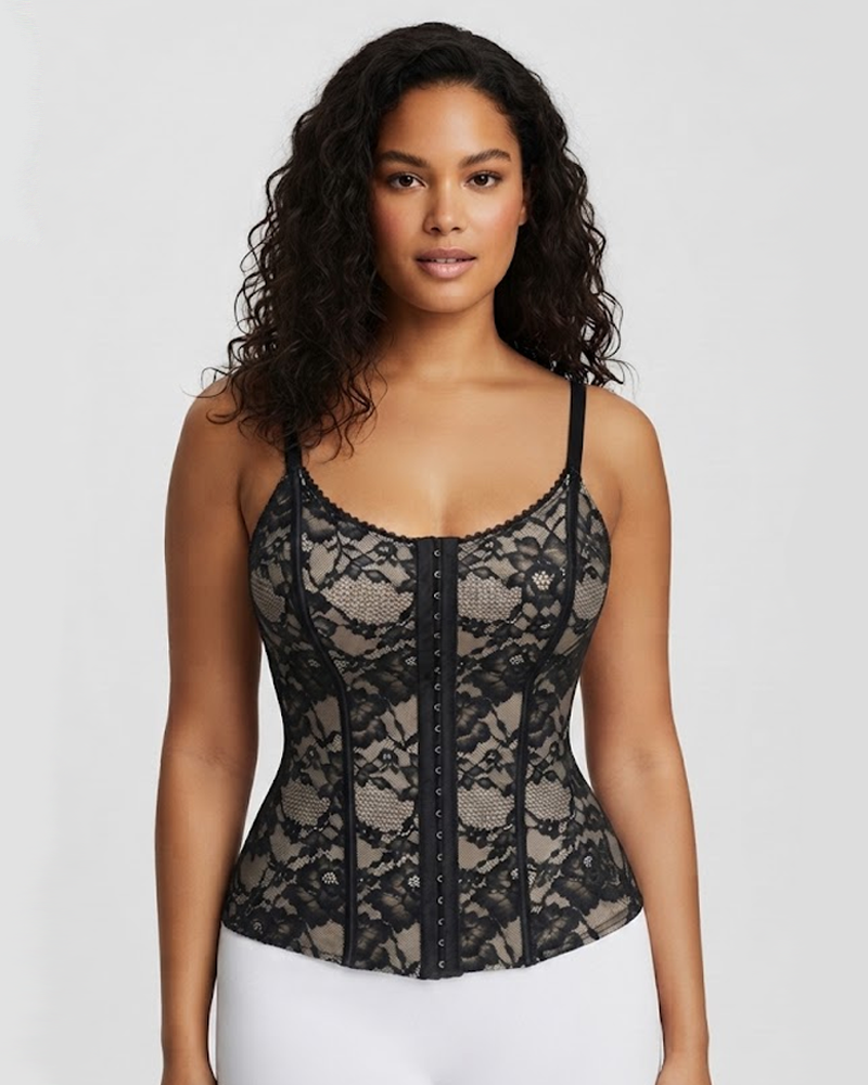 Women's Tummy Control Shapewear Tank Top – Slimming Compression Waist Trainer Vest